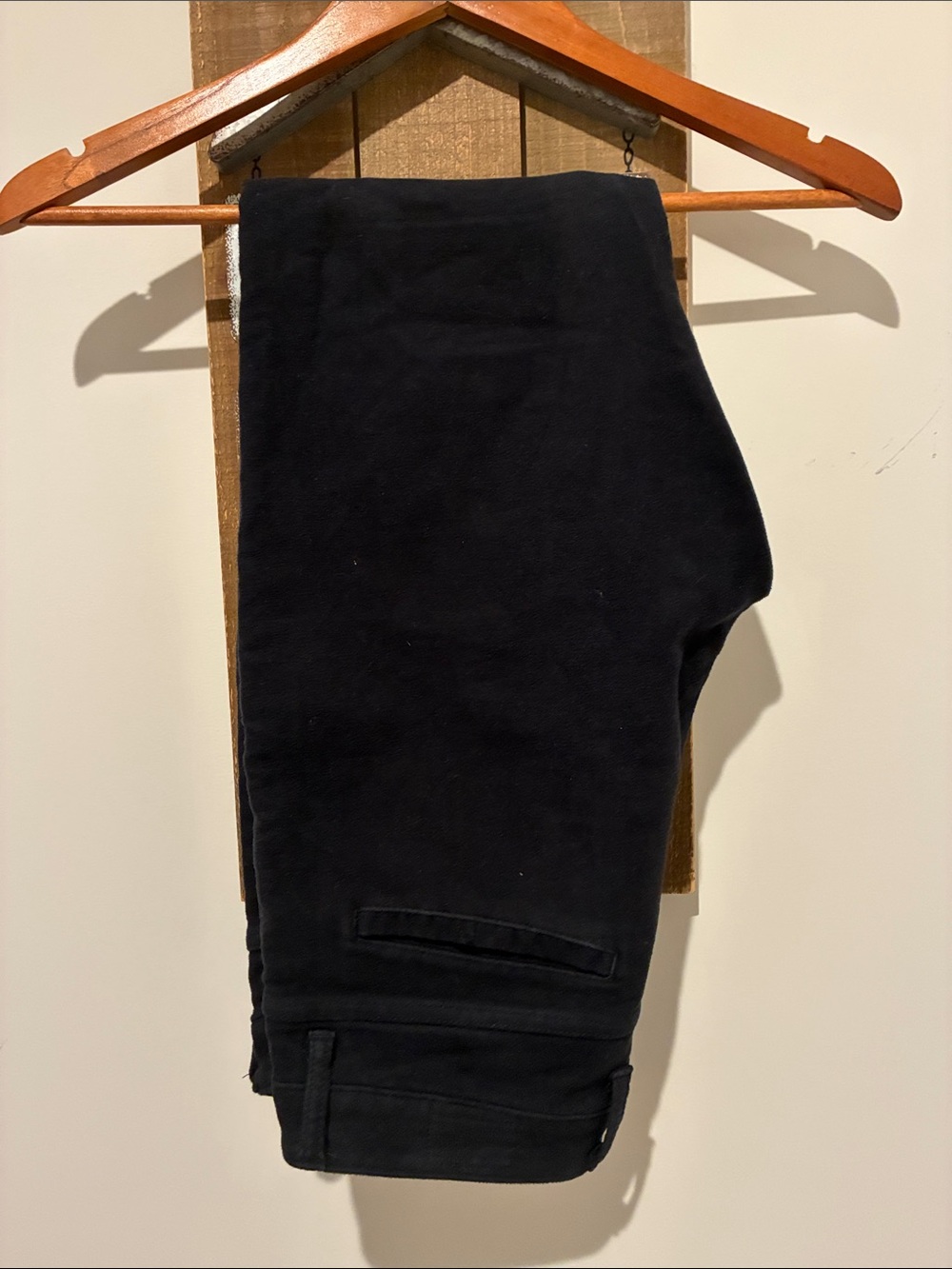 Billy Reid Black Trousers with Leather Waistband Detail